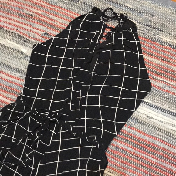 Sanctuary Windowpane Jumpsuit